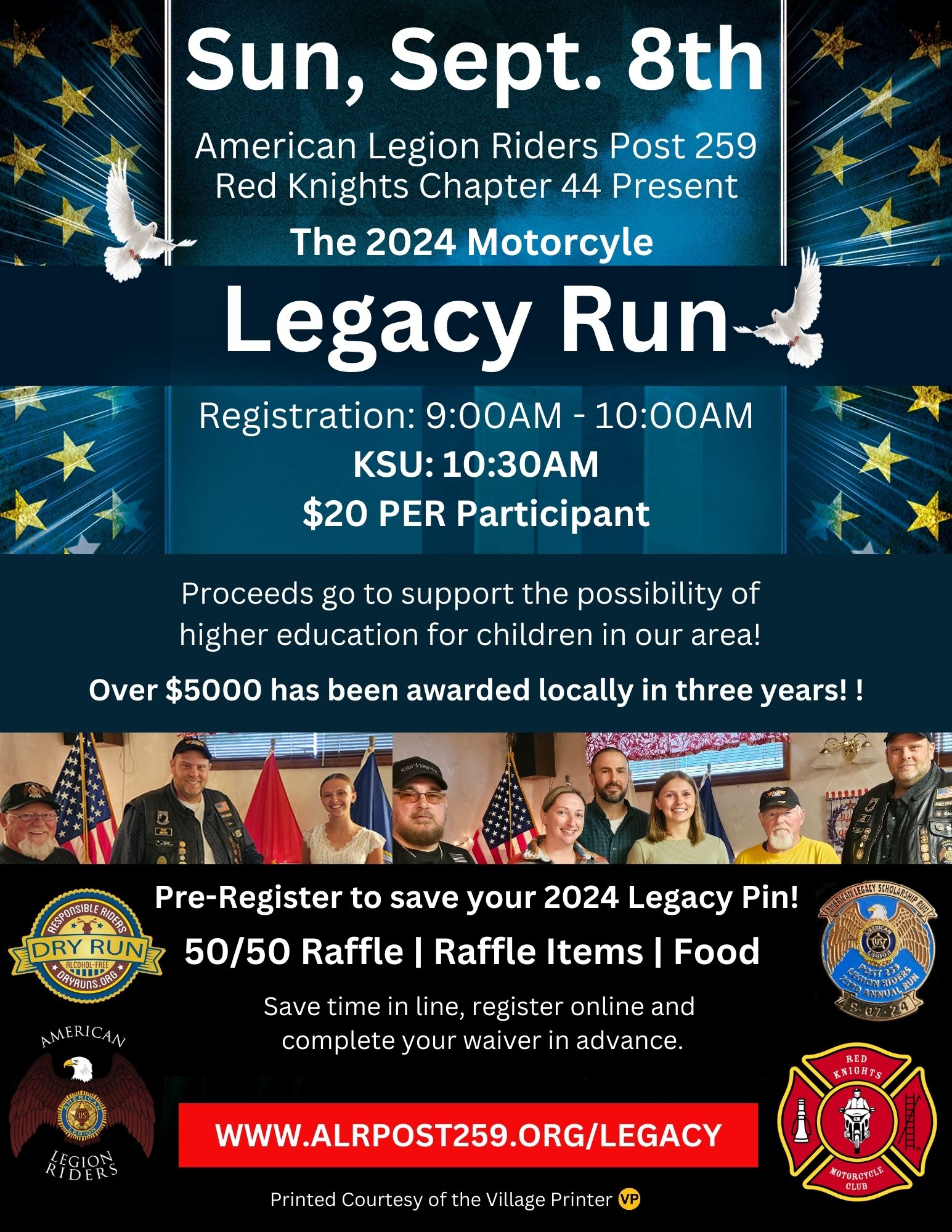 2024 Legacy Run Flyer